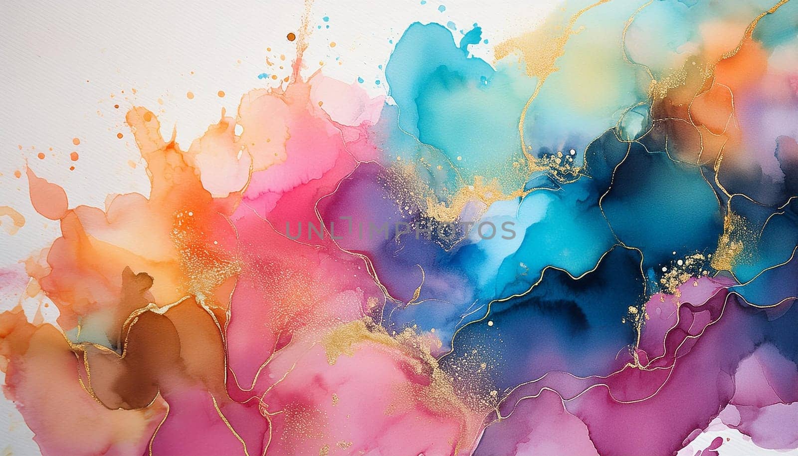 abstract watercolour illustration useful as a background, AI generated image