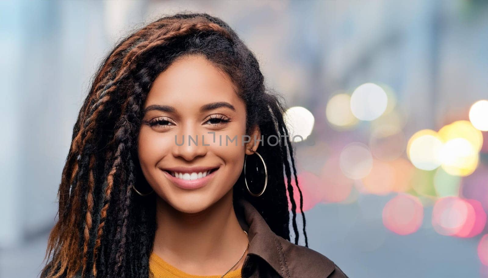 gorgeous young rasta woman, AI generated image