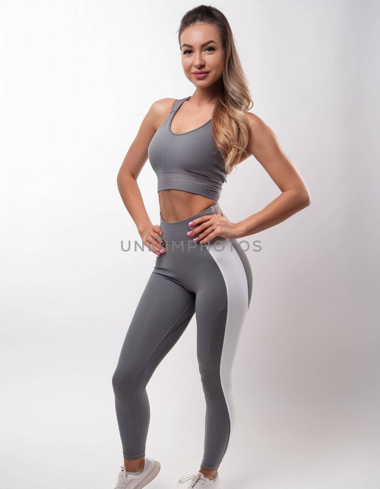 pretty young fit woman, AI generated image