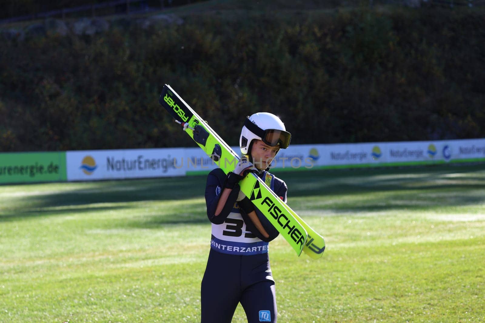 Jannik Bach (SZ Breitnau) at the autumn final ski jumping and open day at SC Hinterzarten