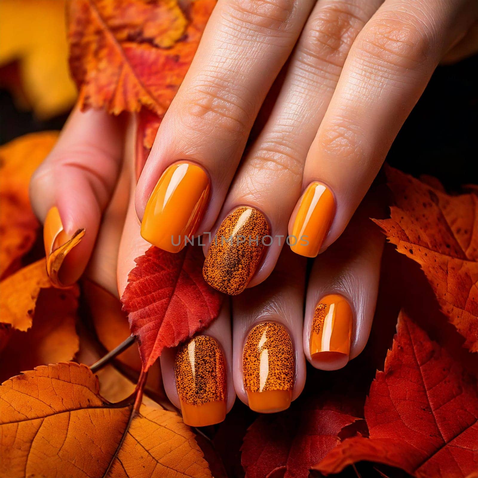 Beautiful fall nail designs featuring autumnal colors and patterns