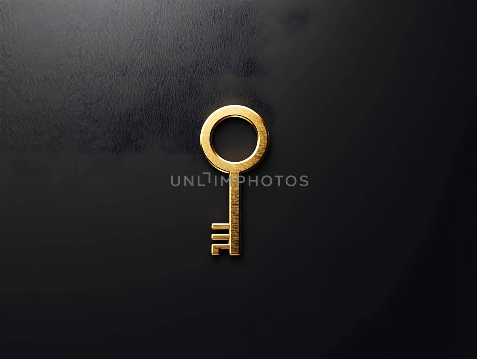 Luxery Antique Ancient Ornate Golden Key Icon