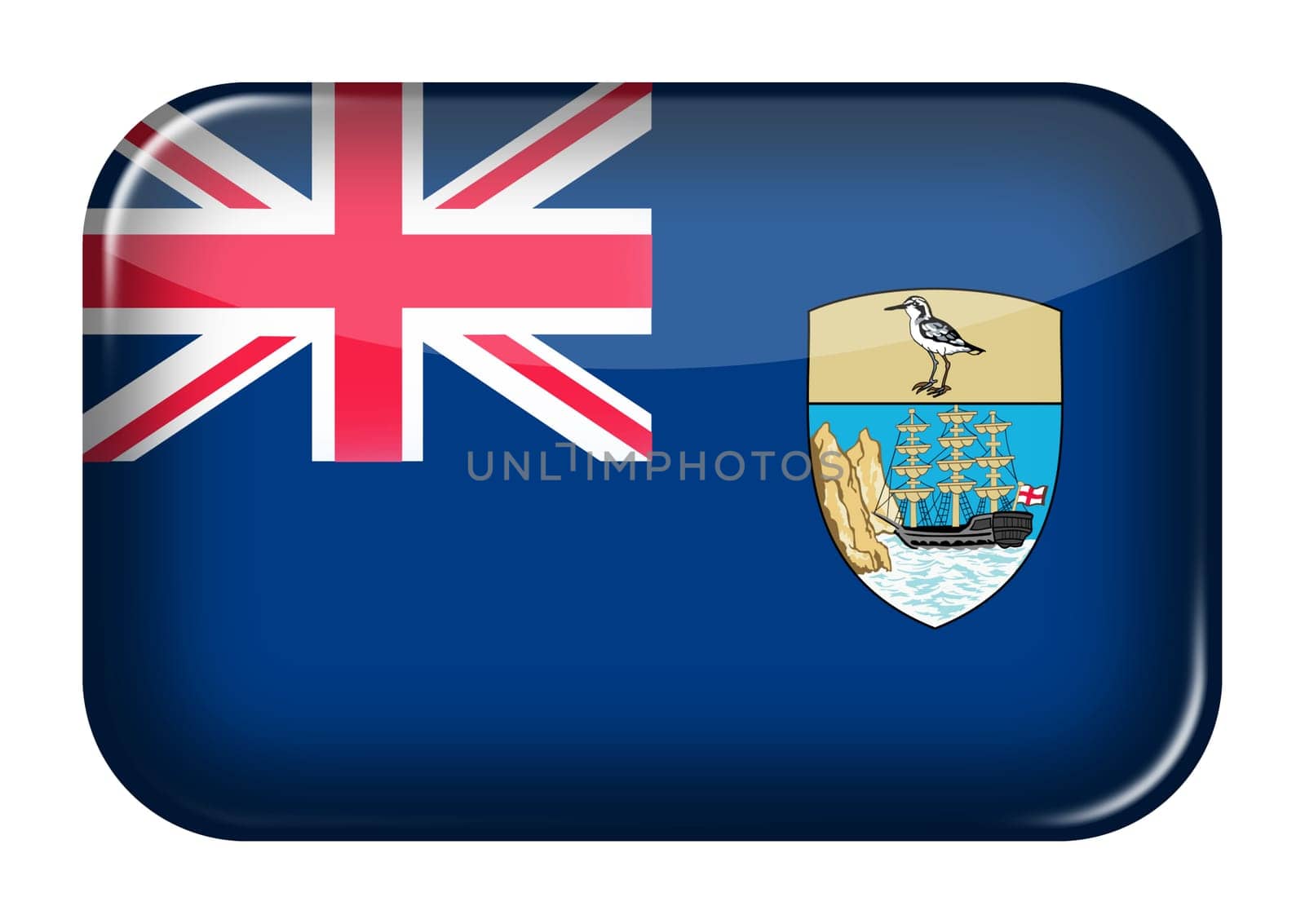 A Saint Helena web icon rectangle button with clipping path