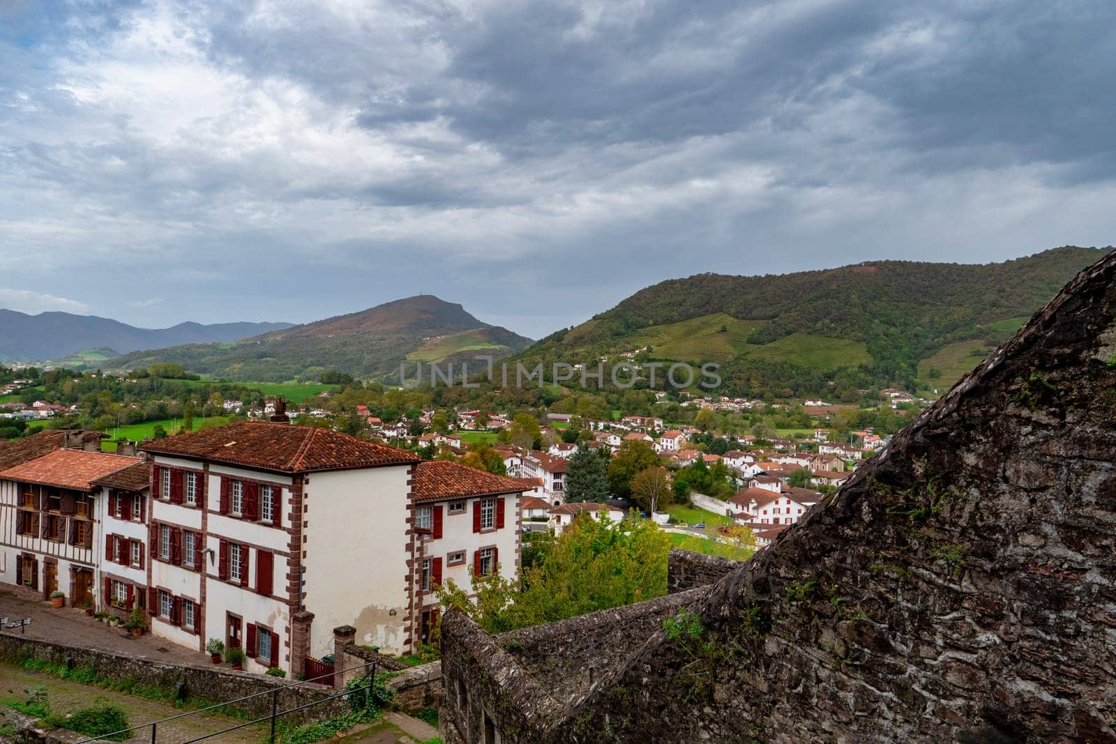 a view of Saint Jean Pied de Port, Pyrenees, France
