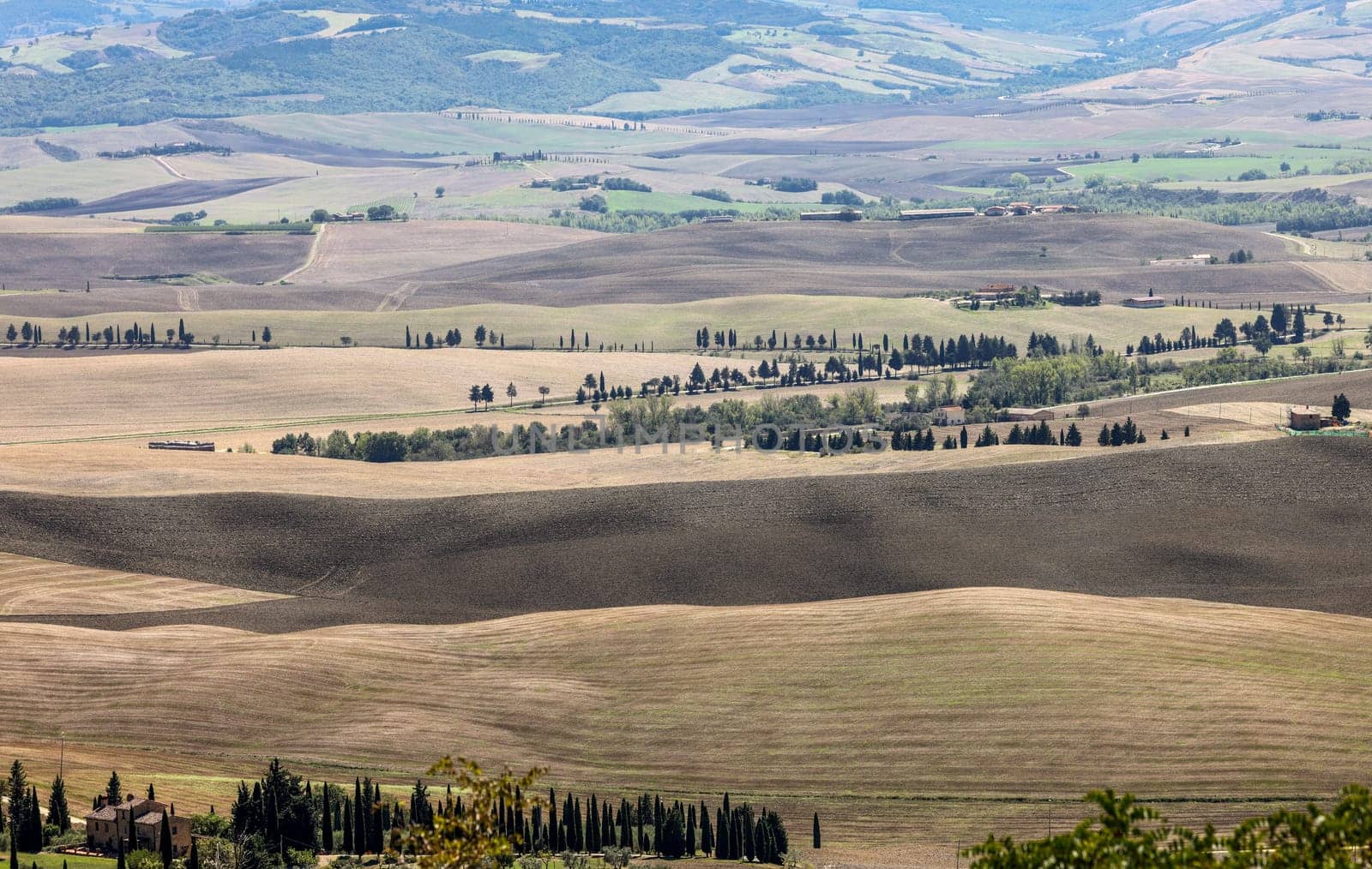 The rural landscape near Pienza in Tuscany. Italy