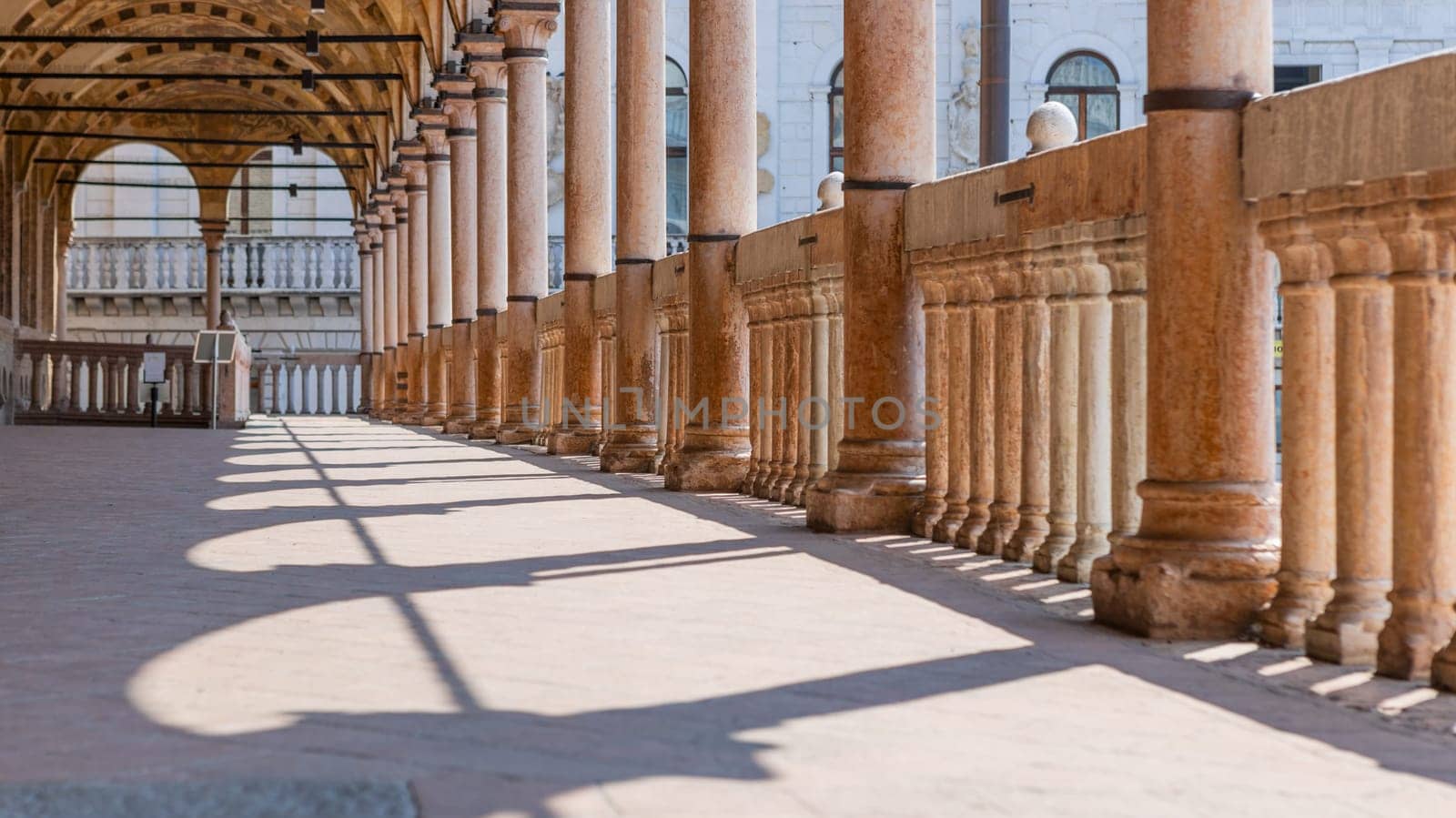 Padova, Italy - July 26, 2024. View of Palazzo della Ragione, famous palace in the center of Padova.