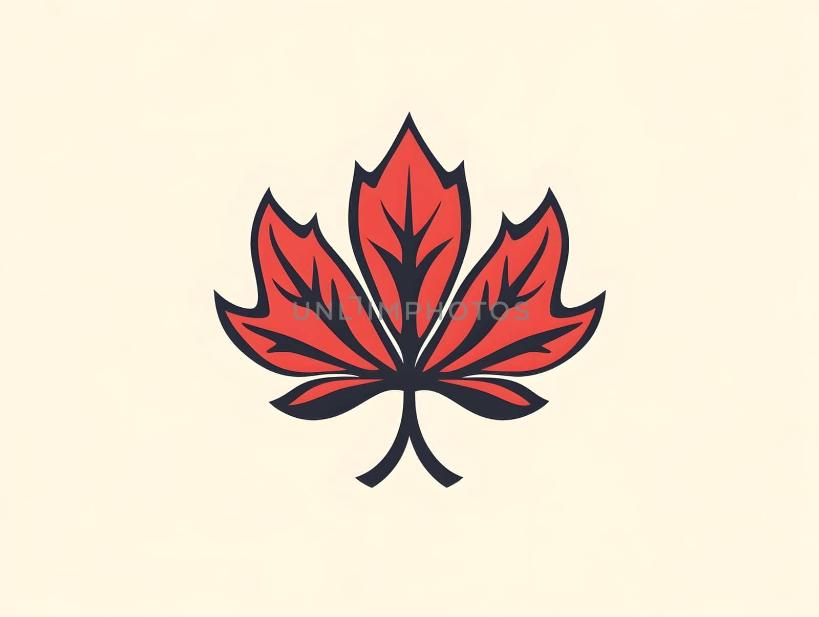 Autumn Fall Maple Leaf Icon Logo or Symbol