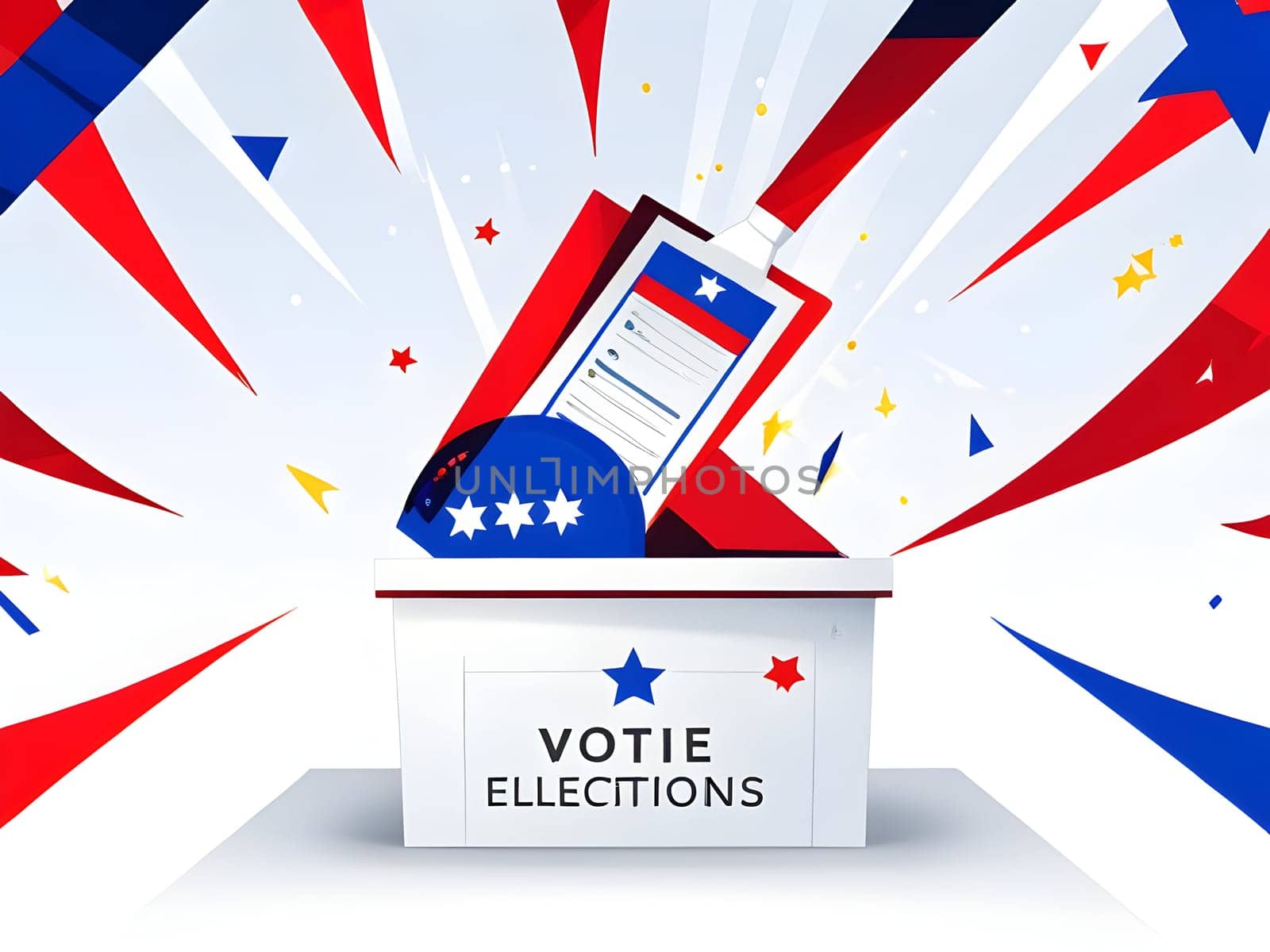 Abstract design for the election voting