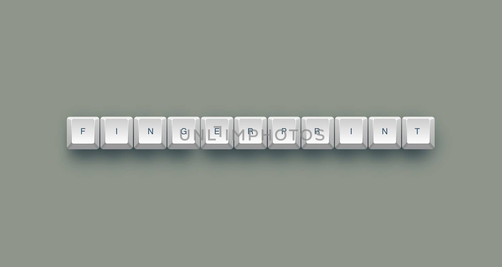 environment text on a 3d keyboard button with shadow, 3d illustration