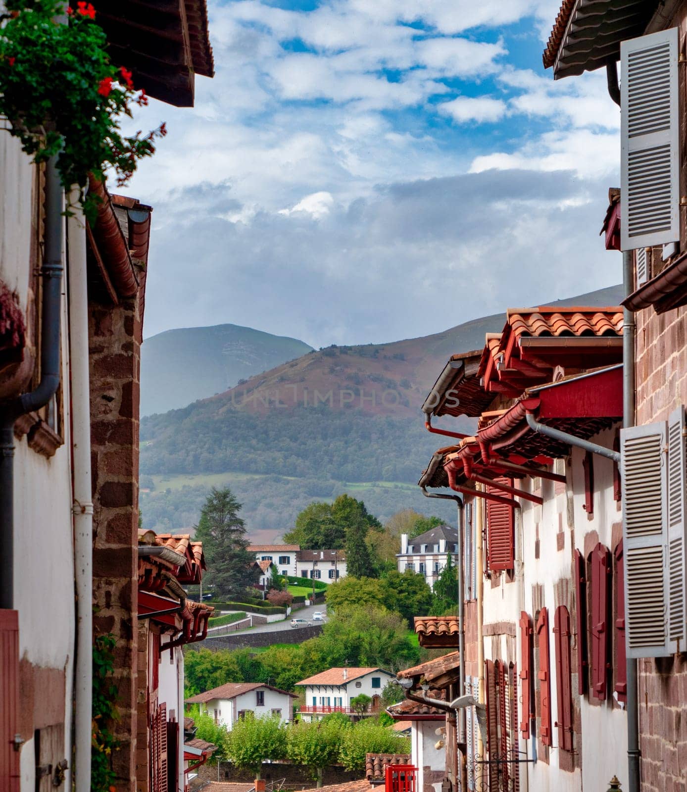 the first steps of the Camino de Santiago from Saint Jean Pied de Port, france
