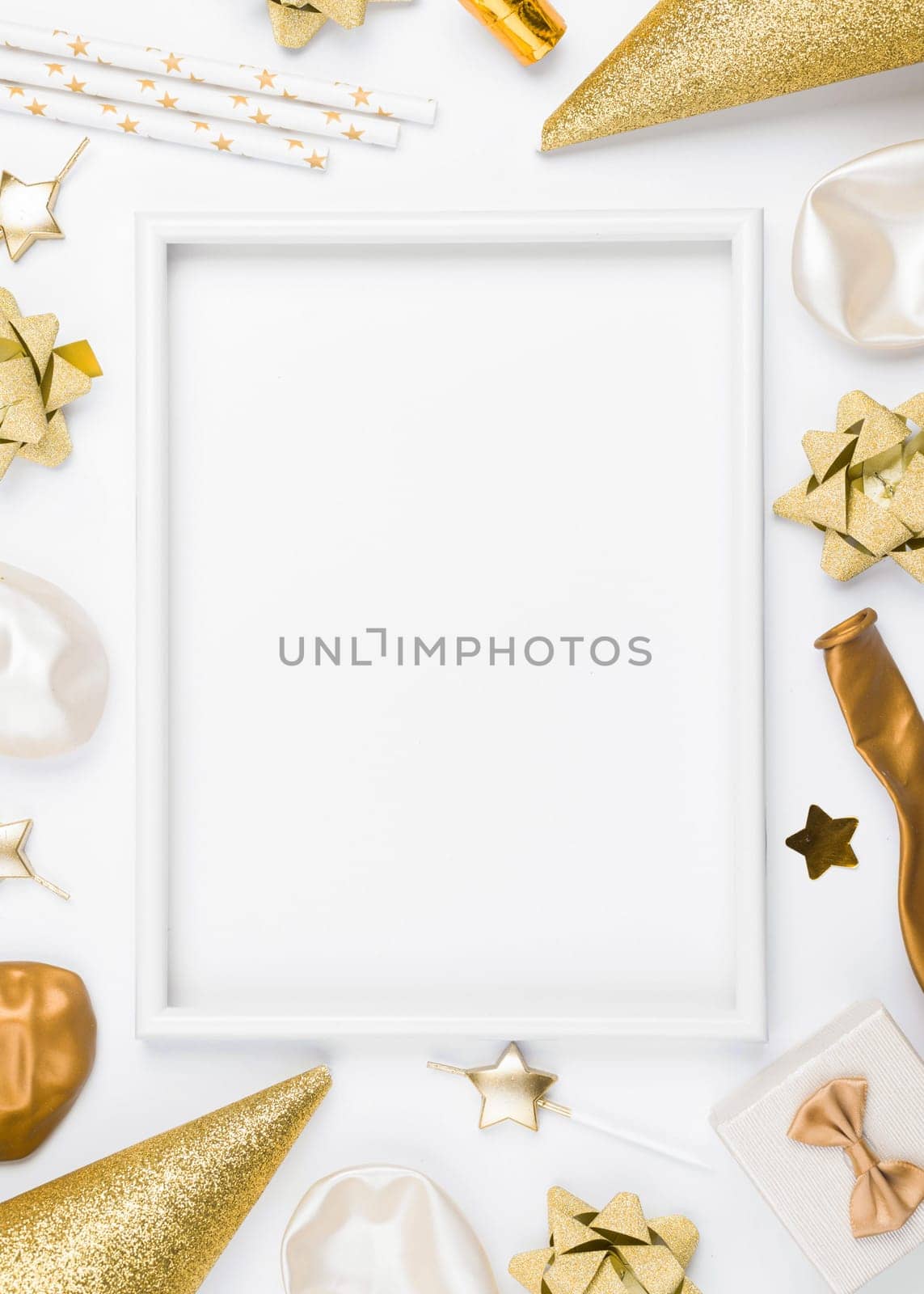 birthday decorations with white background. Resolution and high quality beautiful photo