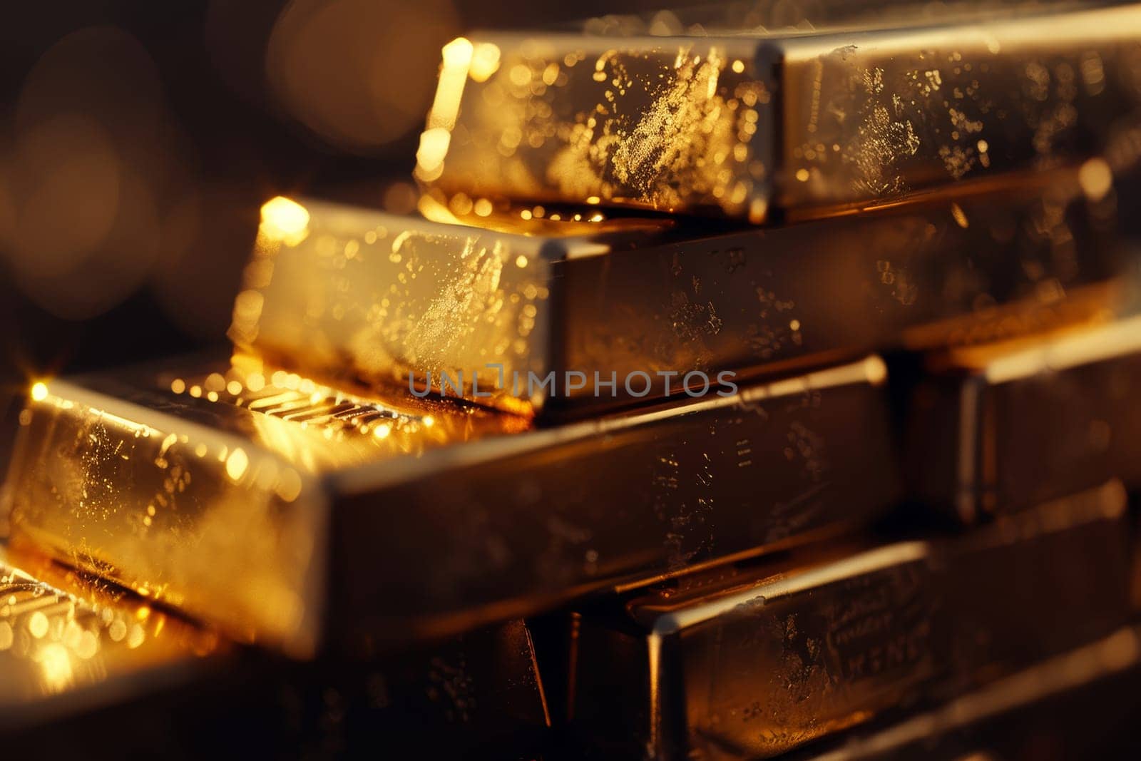 A stack of gold bars, investment in precious metals concept