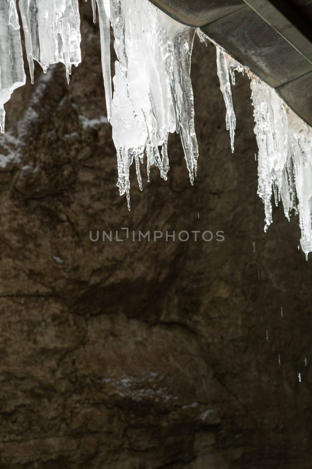 Partnachklamm or Partnach gorge in wintertime, Bavaria, Germany