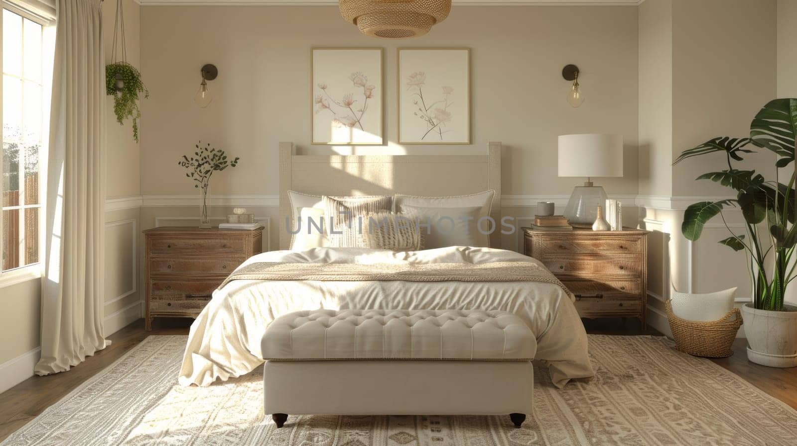 Chic home decor layout offering inspiration for creating a welcoming and comfortable guest room