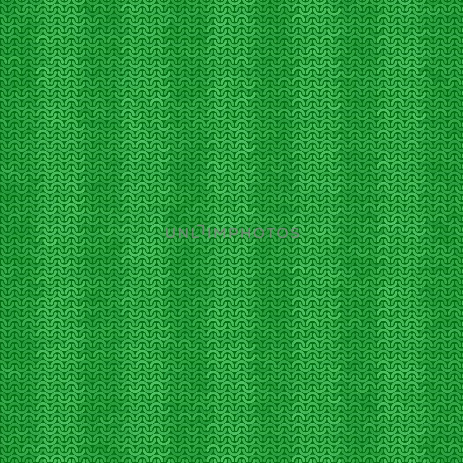 Vector Stylish Knit. Green Knitted Texture. Woolen Pullover Canvas Print. Winter Fabric Pattern.