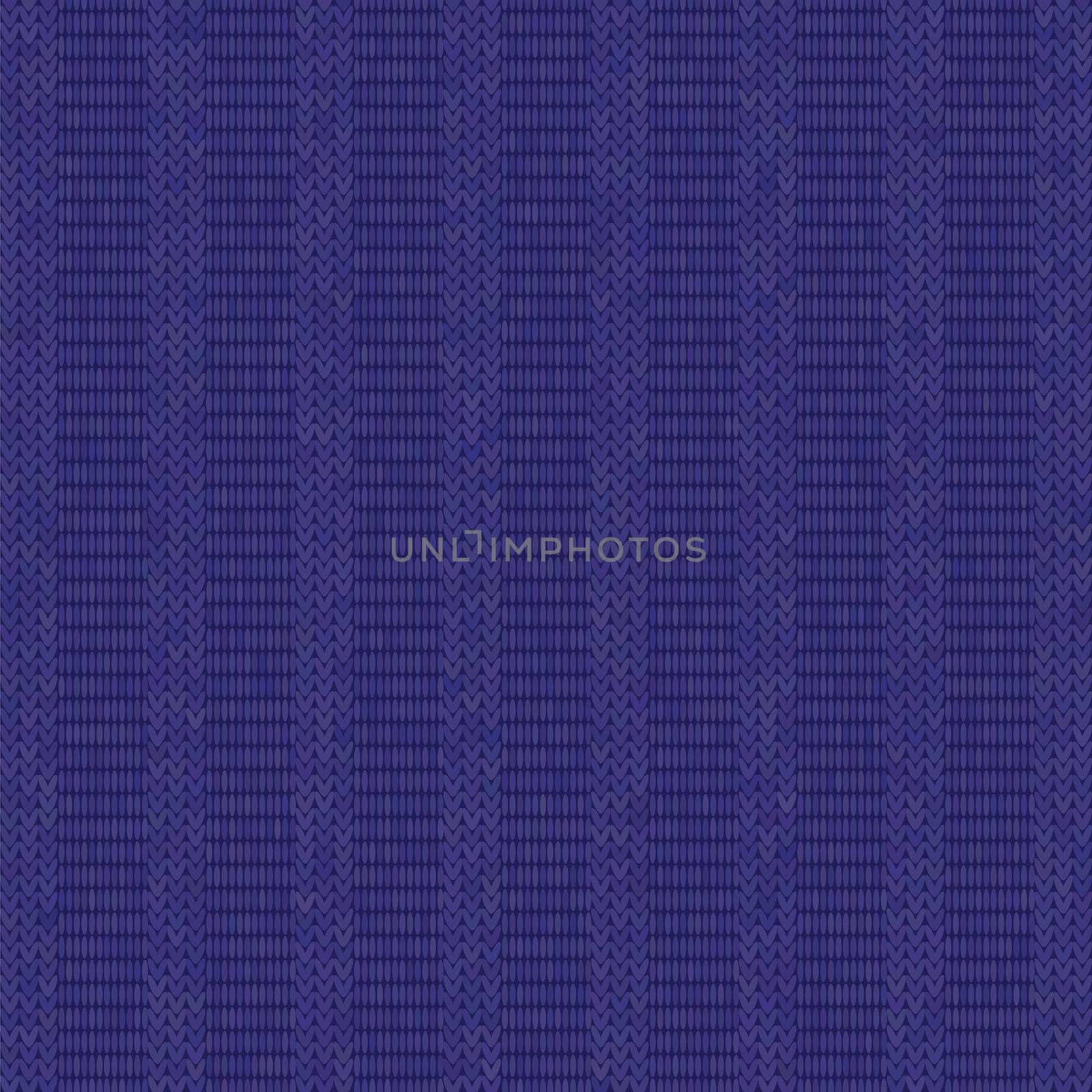 Vector Stylish Knit. Purple Knitted Texture. Woolen Pullover Canvas Print. Winter Fabric Pattern.