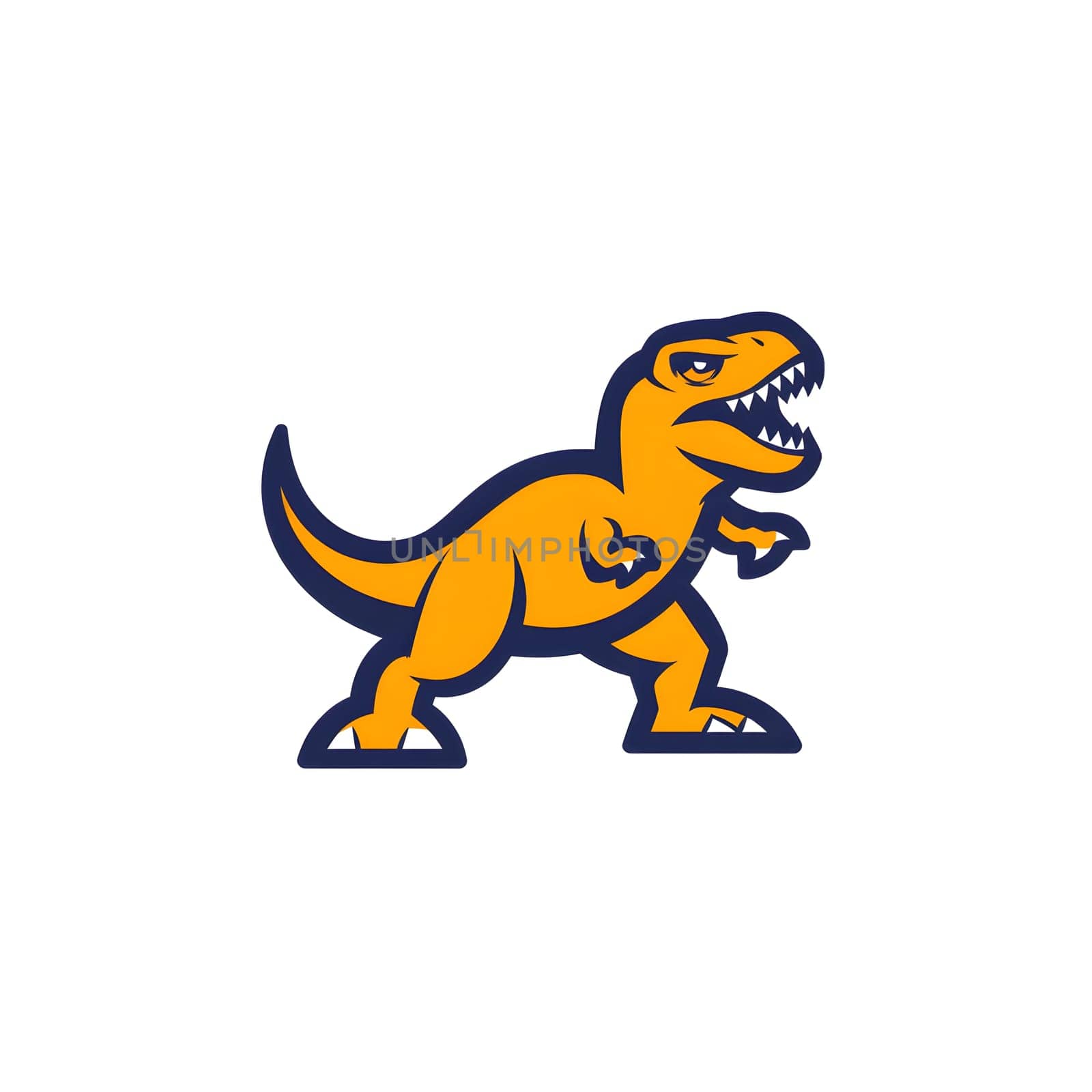 Cartoon Dinosaur T-Rex Historic Reptile Icon Symbol