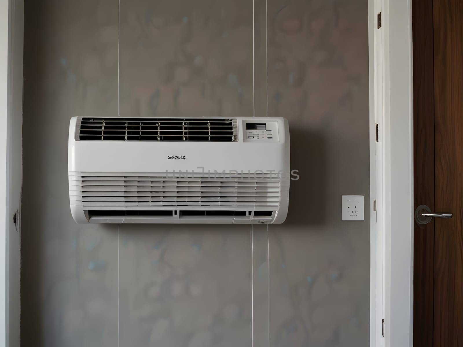 Air conditioner in modern apartment