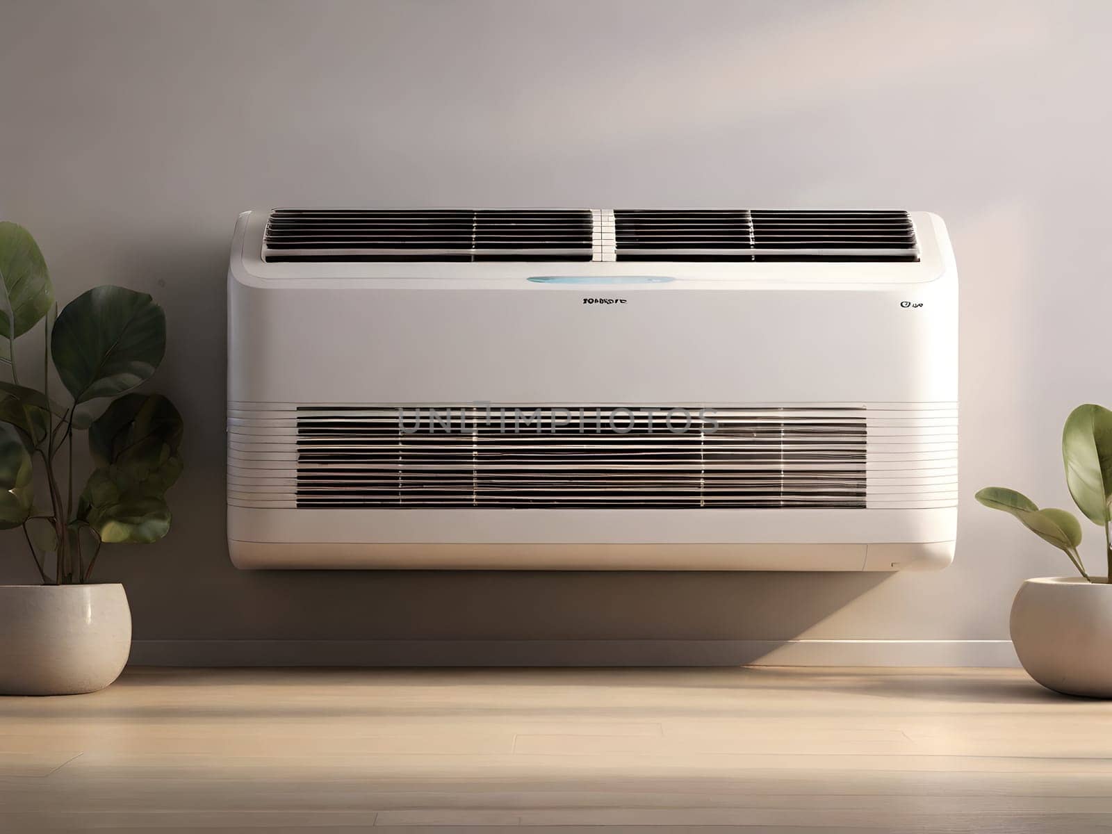 Air conditioner in modern apartment