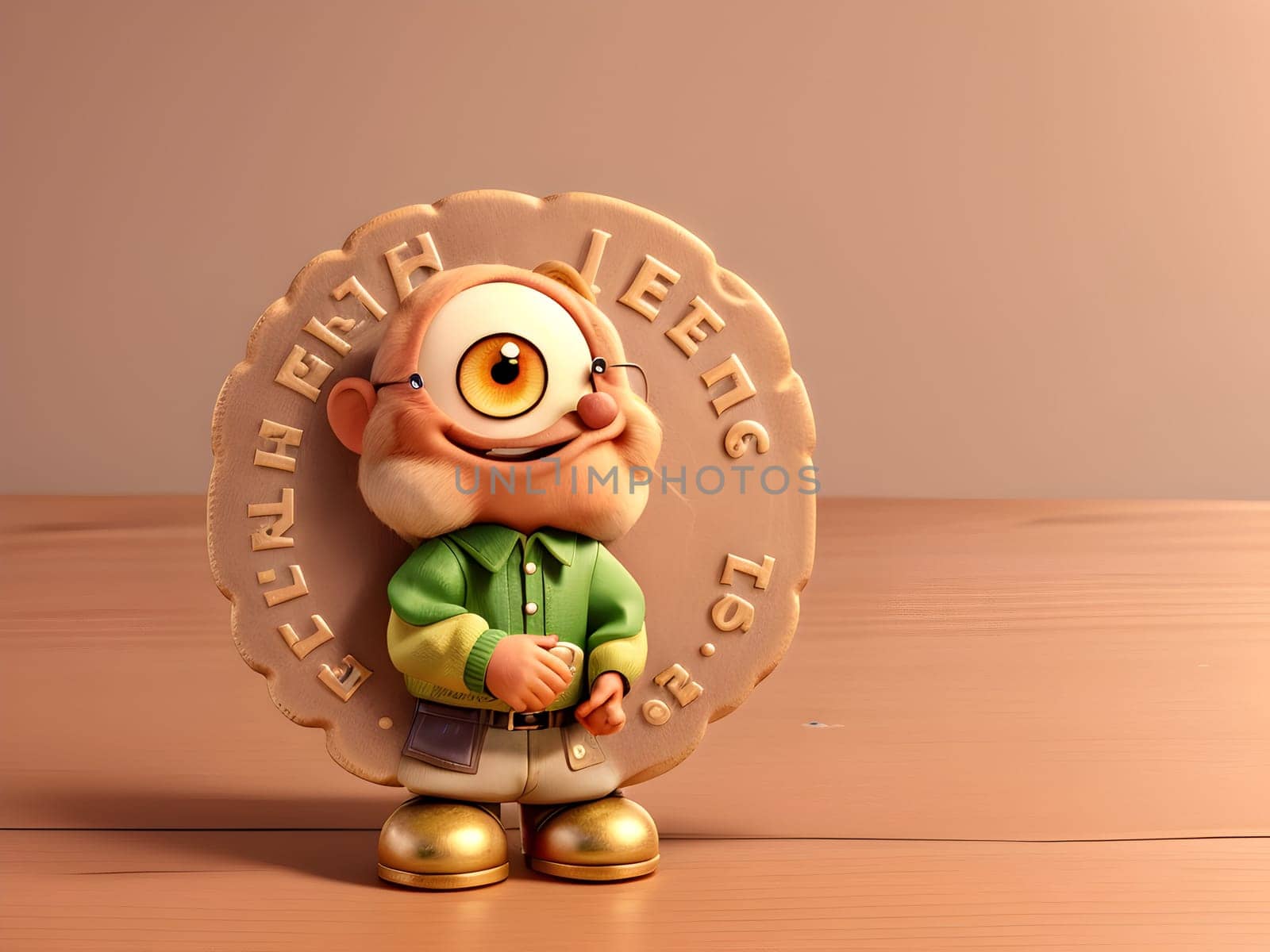 Funny cute coin money character
