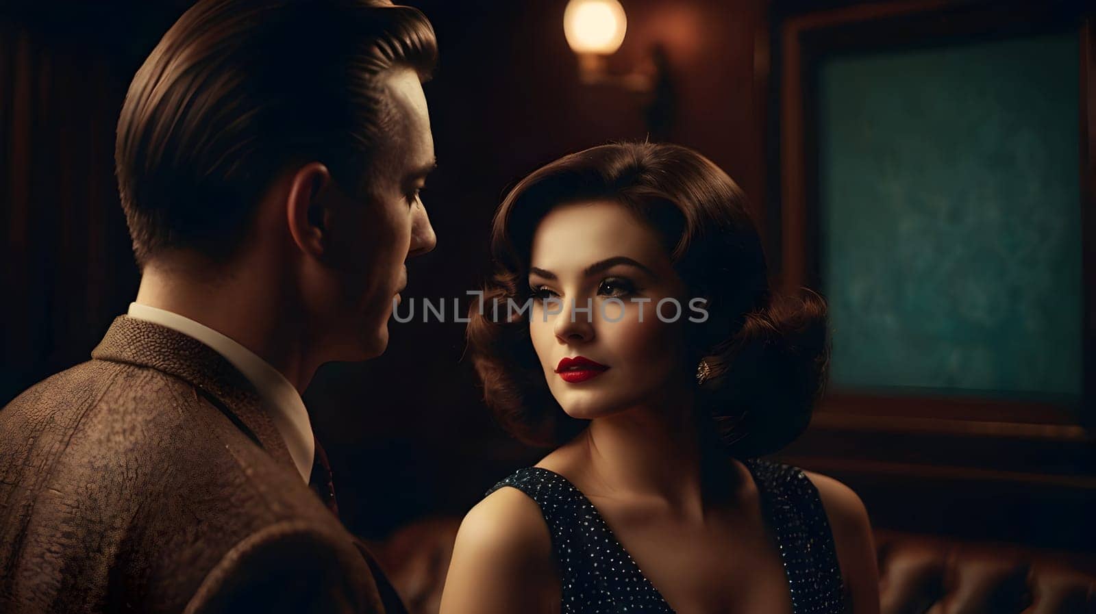 Dark picture of the couple cinematic look