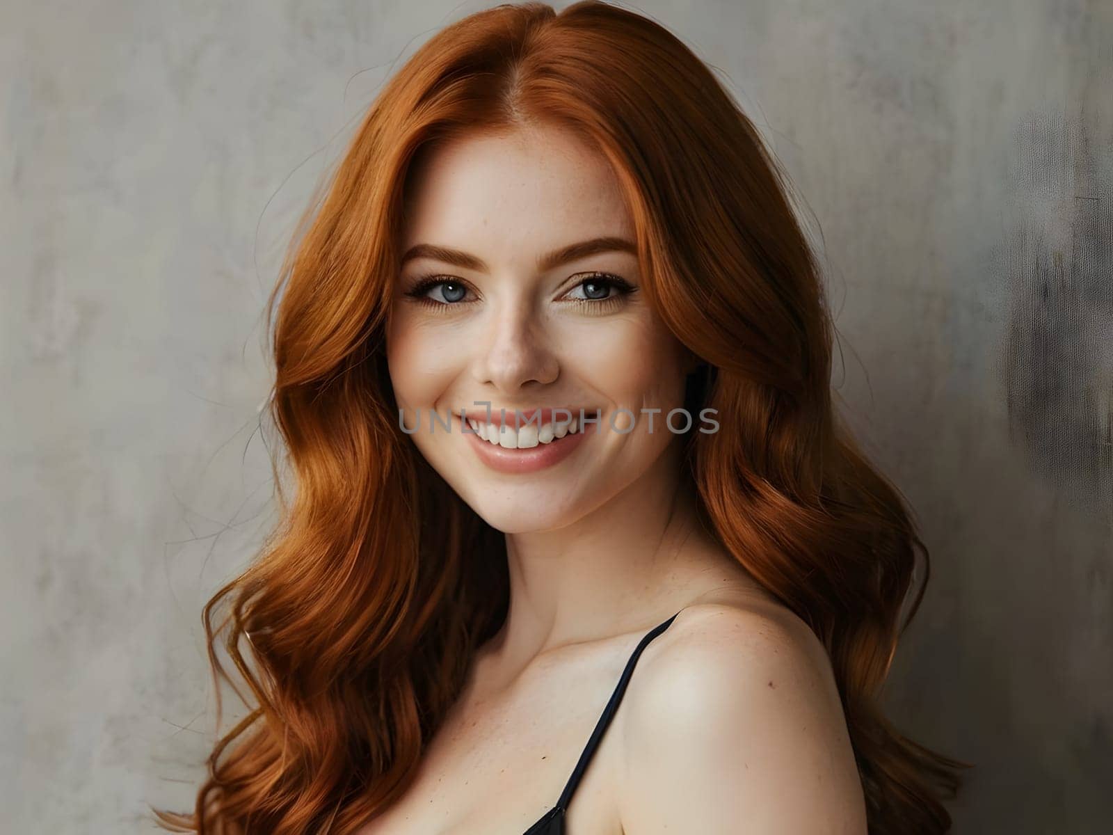 Portrait of beautiful ginger girl