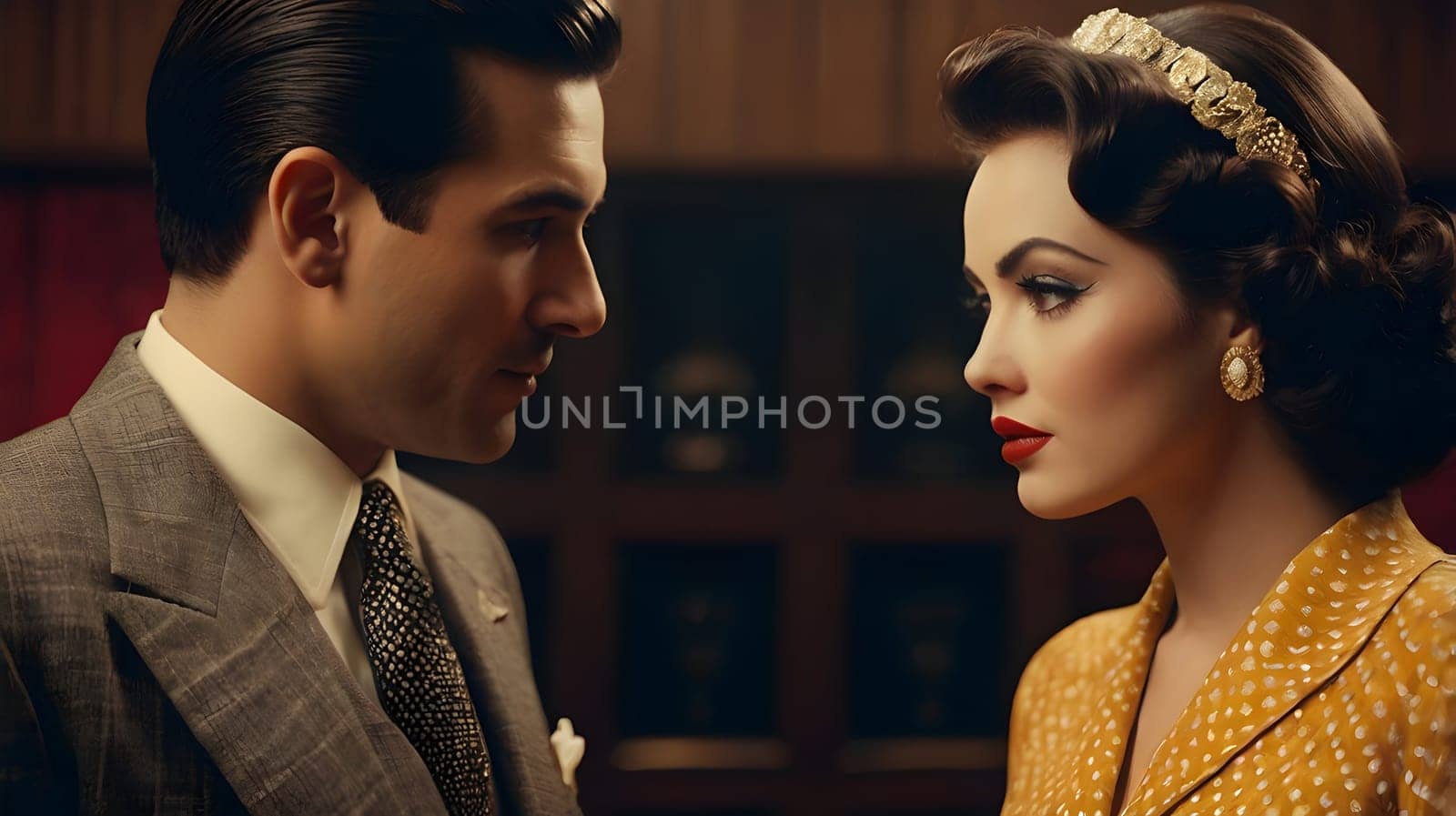 Dark picture of the couple cinematic look
