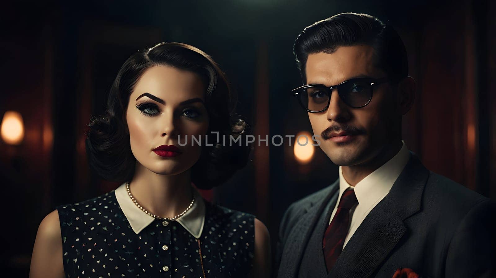 Dark picture of the couple cinematic look