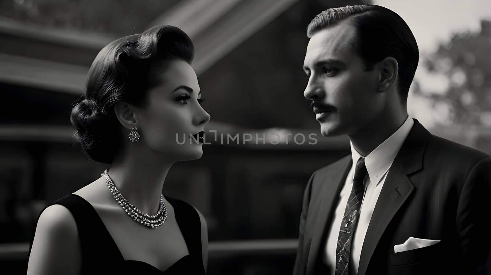 Dark picture of the couple cinematic look