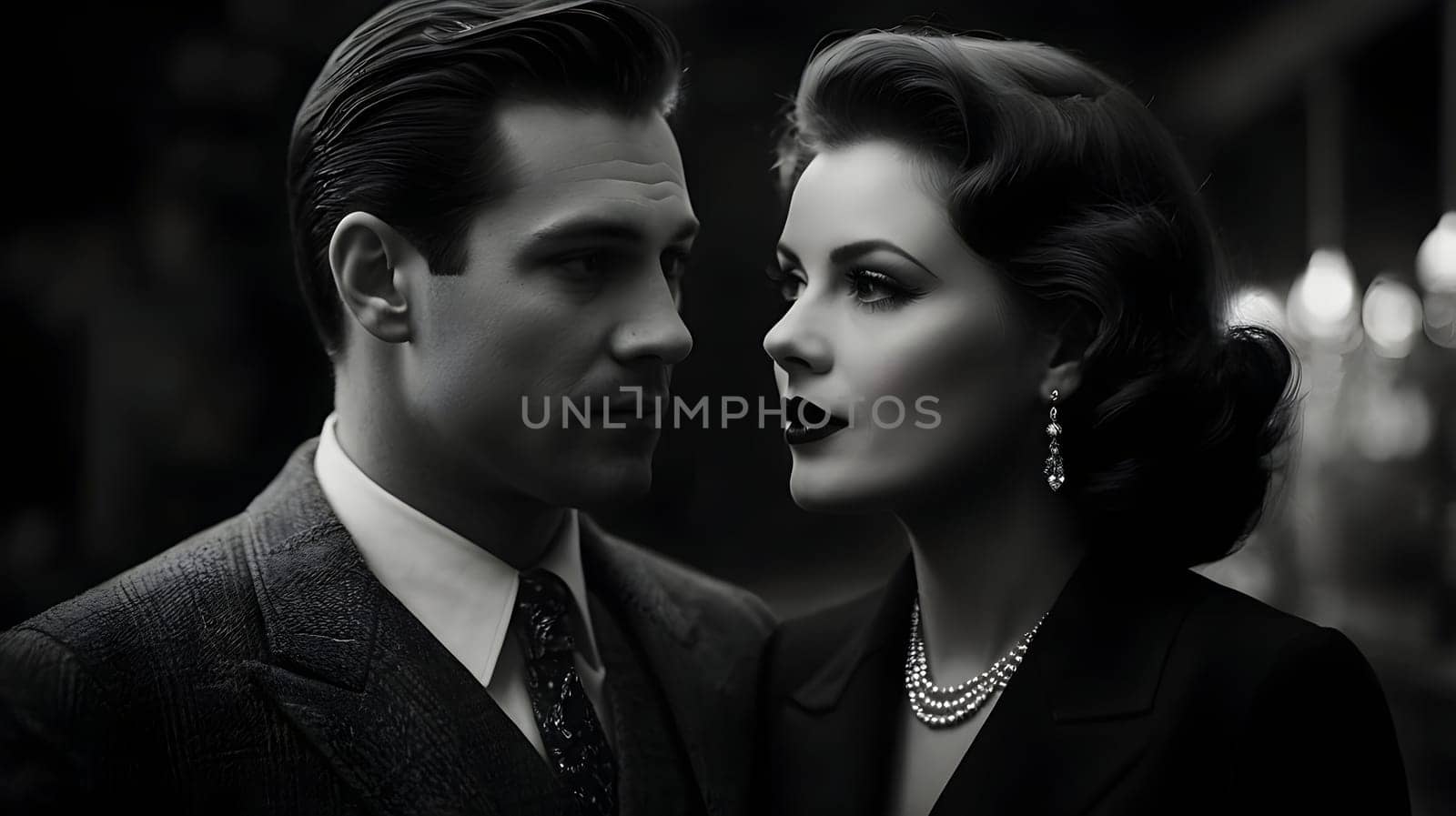 Dark picture of the couple cinematic look