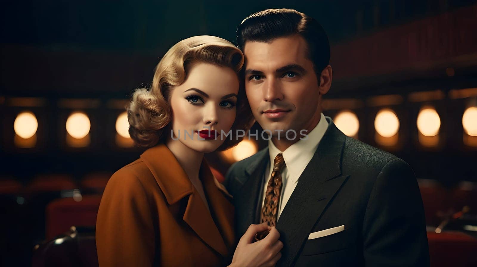 Dark picture of the couple cinematic look
