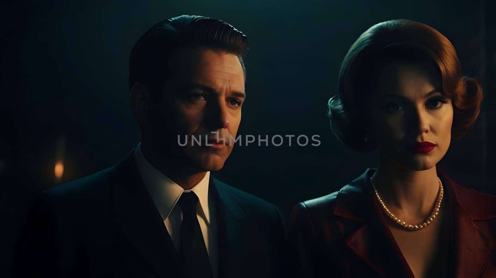Dark picture of the couple cinematic look