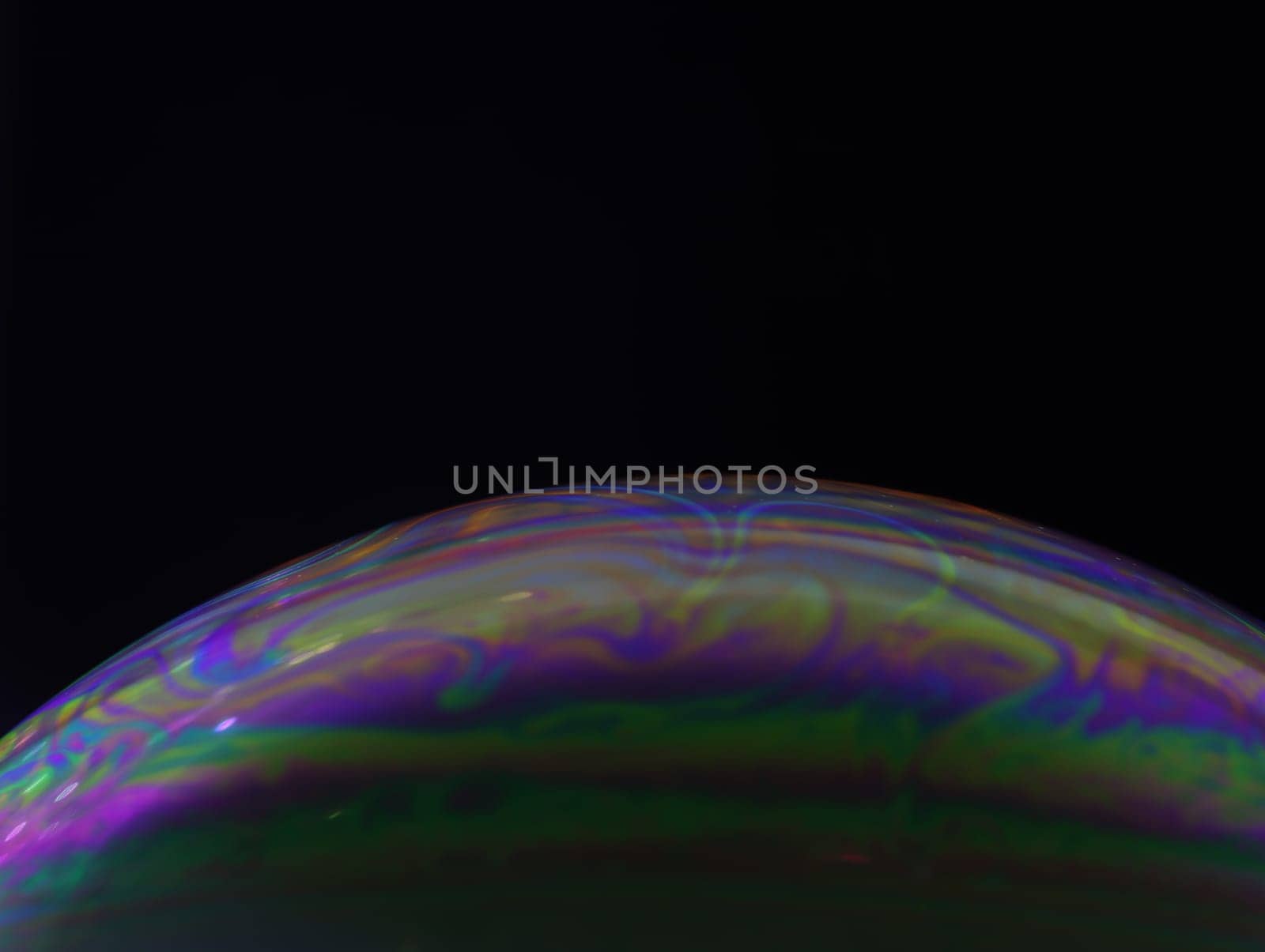 beautiful abstract artificial planet different rare soap bubble colors