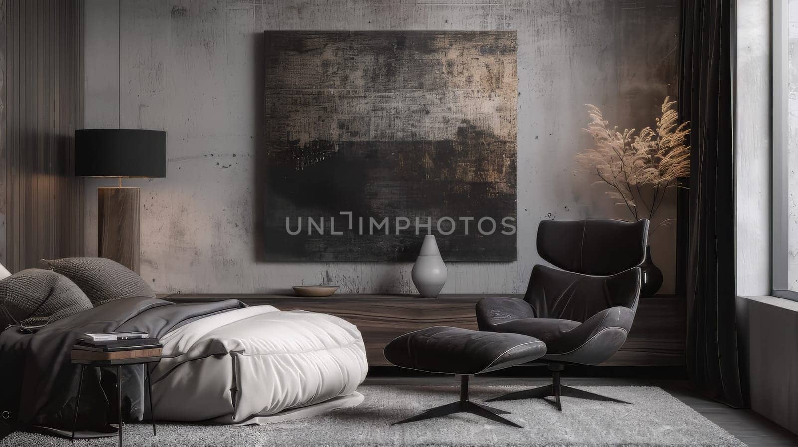 Contemporary artwork with room