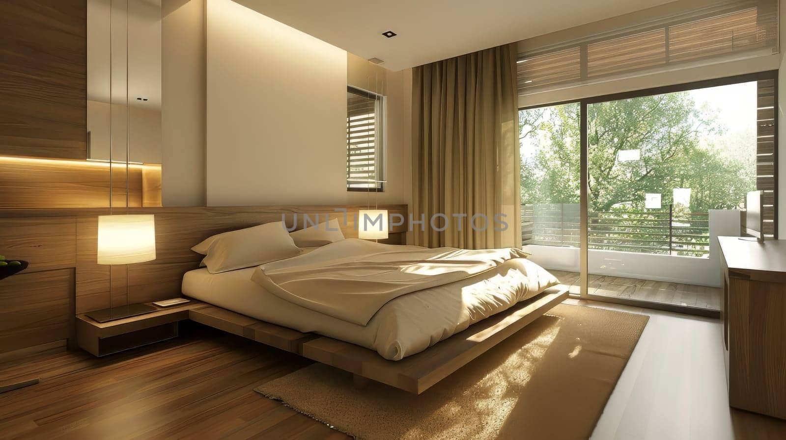 Contemporary bedroom with minimalist sophistication