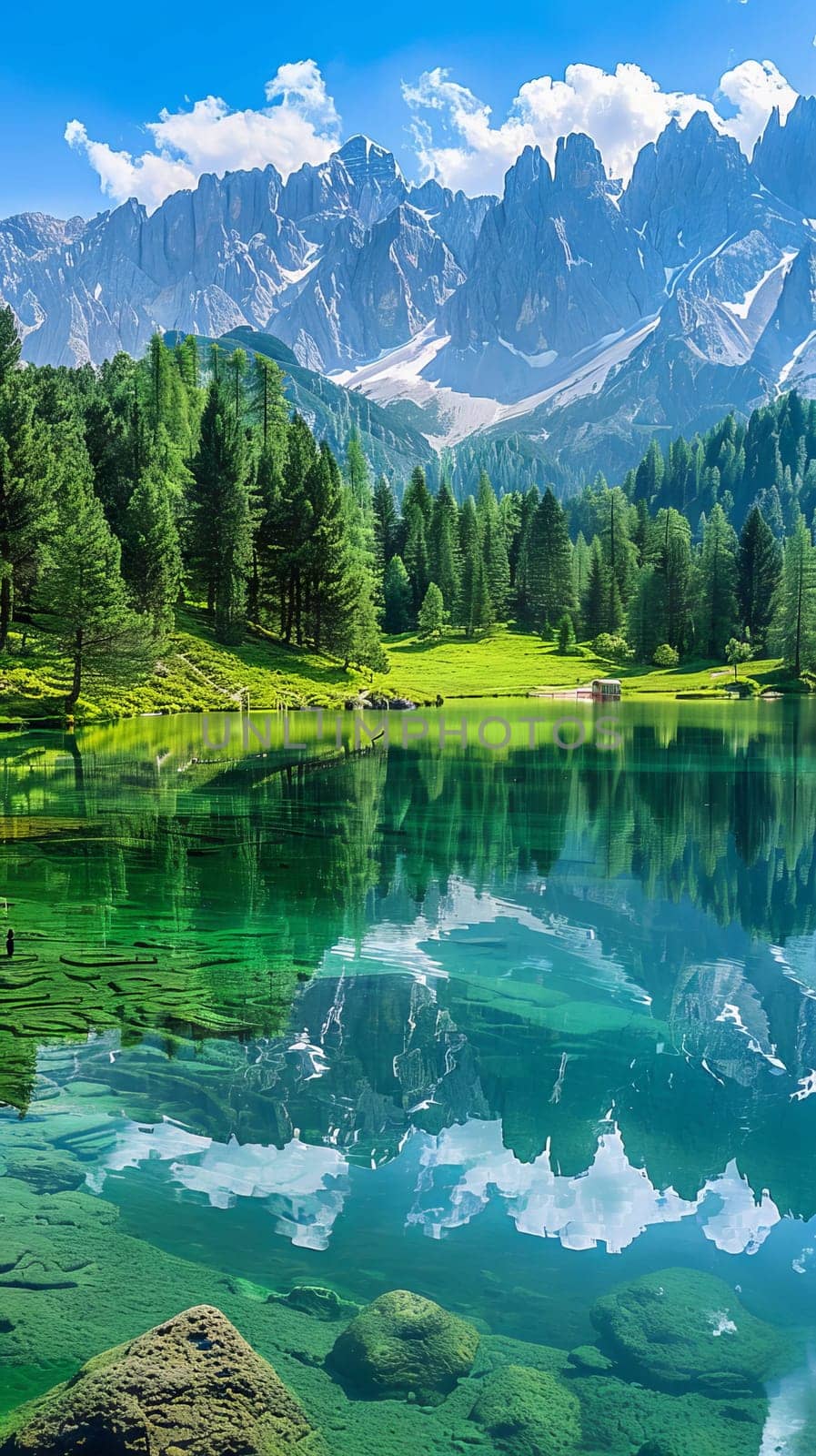 Crystal-clear lakes reflecting towering peaks