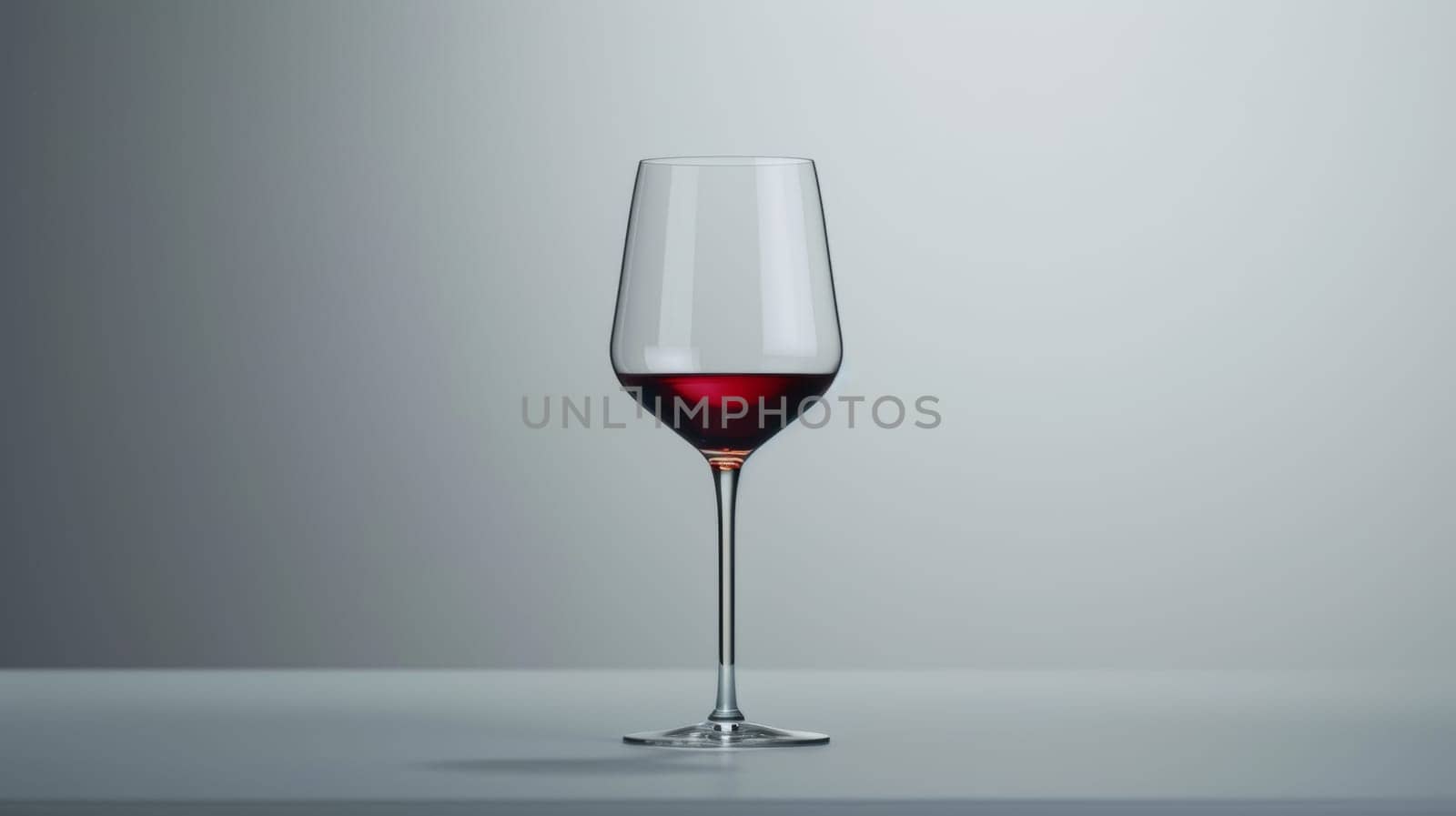 Elegant and minimalist poster showcasing a spinning glass of wine