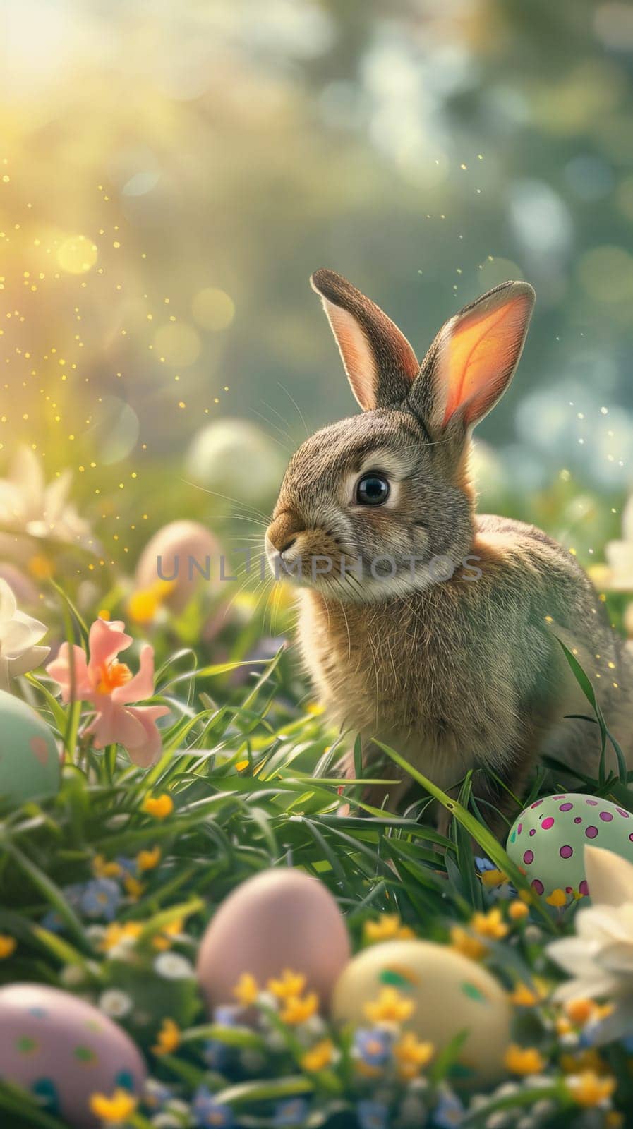 Easter egg hunts and bunny-themed backgrounds