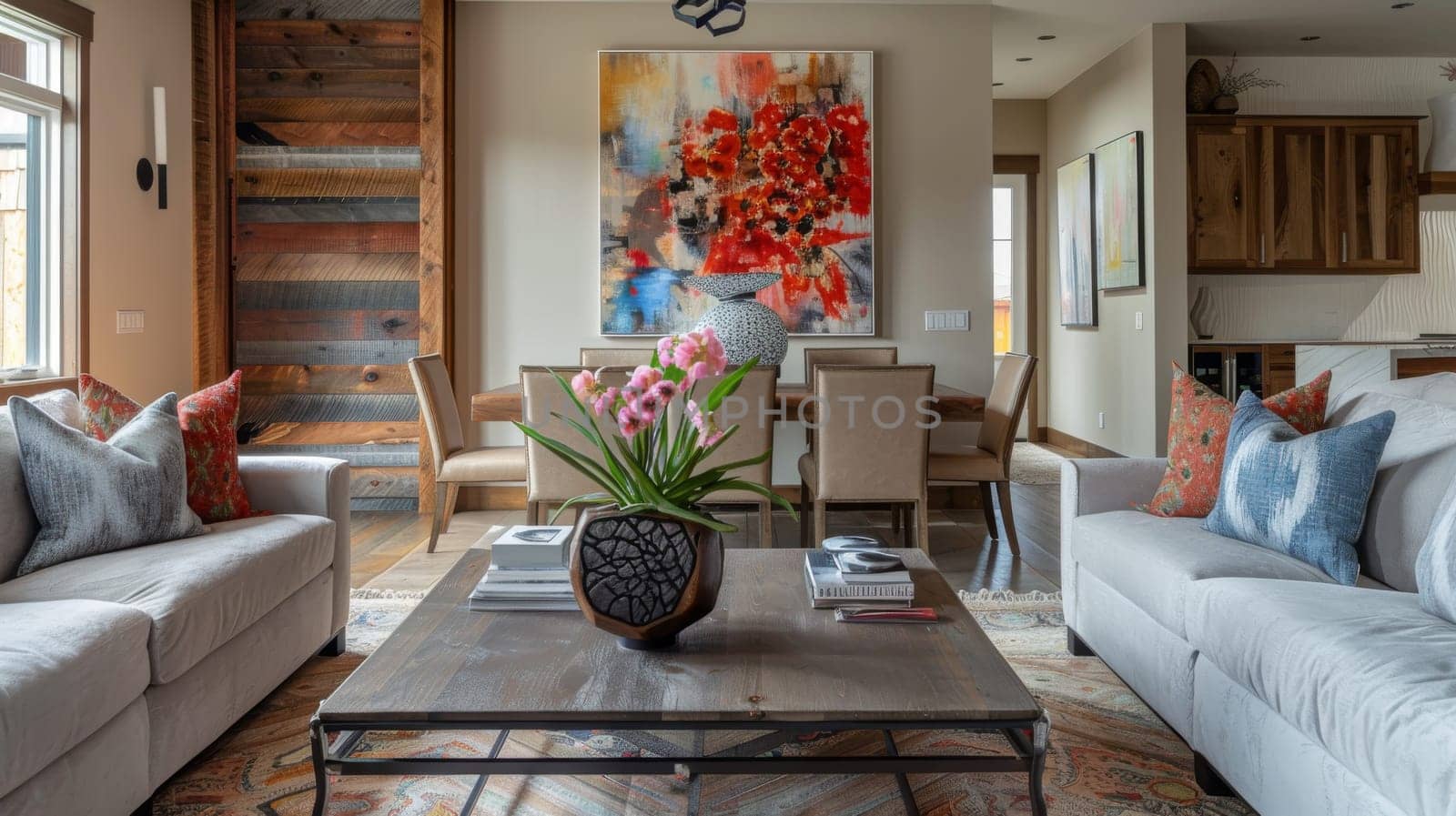 Interior decor arrangement highlighting the importance of creating a focal point in a room