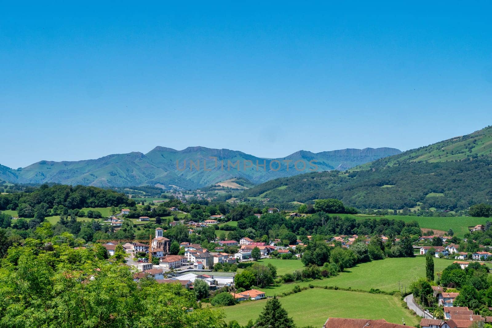 a view of Saint Jean Pied de Port, Pyrenees, France