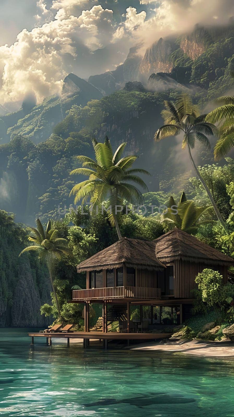 Peaceful haven surrounded by the beauty of nature