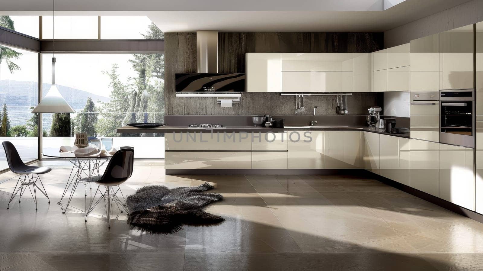 Simple and elegant design in modern kitchen