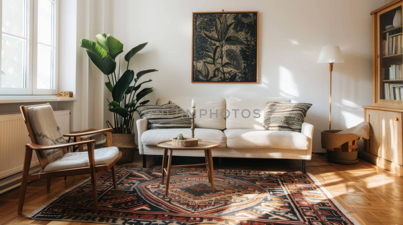 Spacious home decor with ample copy space, ideal for your branding or slogan