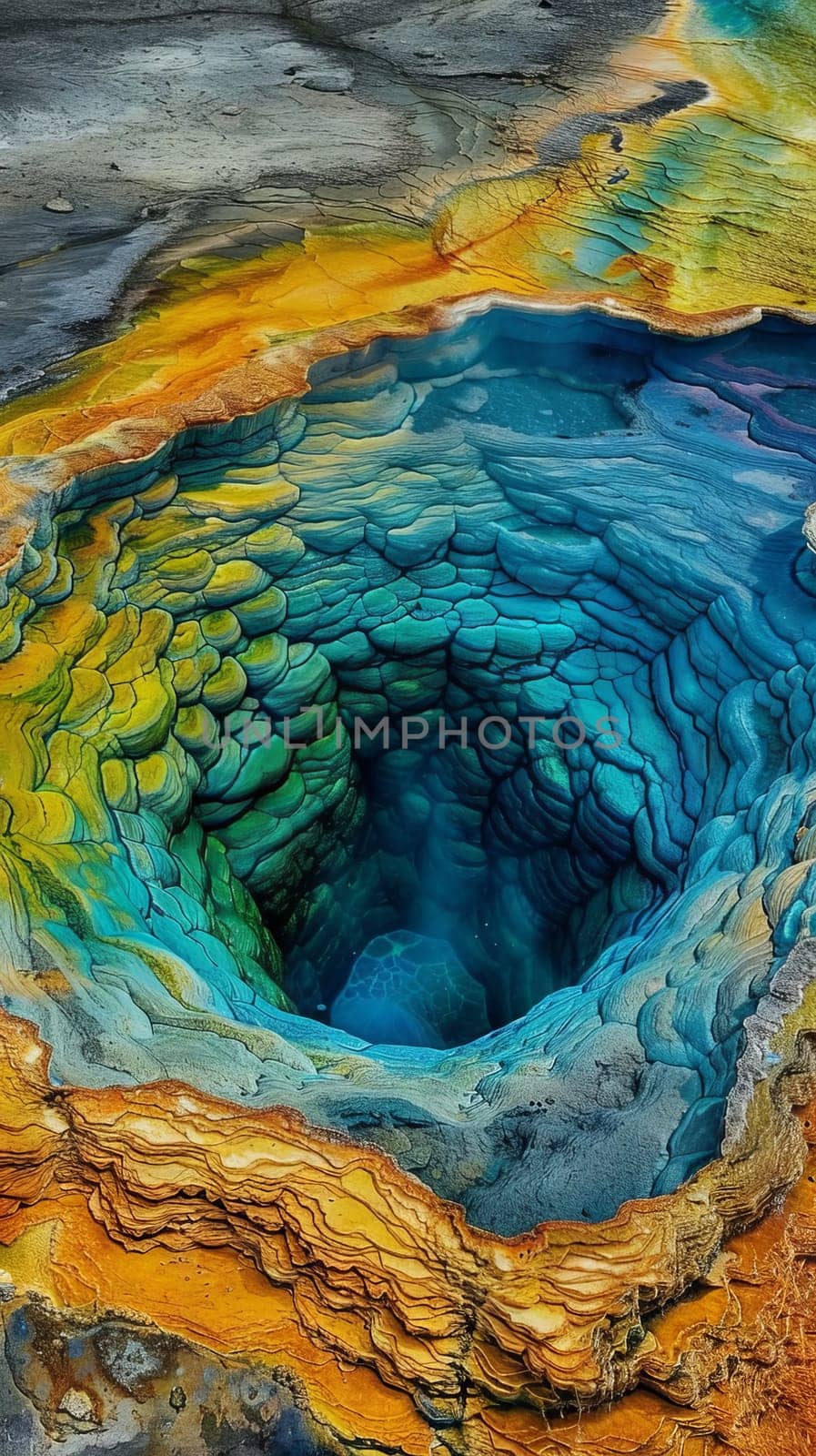 Spectacular geothermal pools surrounded by colorful landscapes
