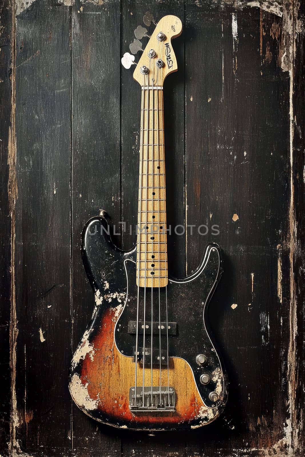 vintage grunge band rock and roll show concert banner ad template. AI generative.