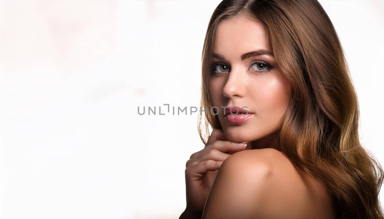 gorgeous young woman , AI generated image