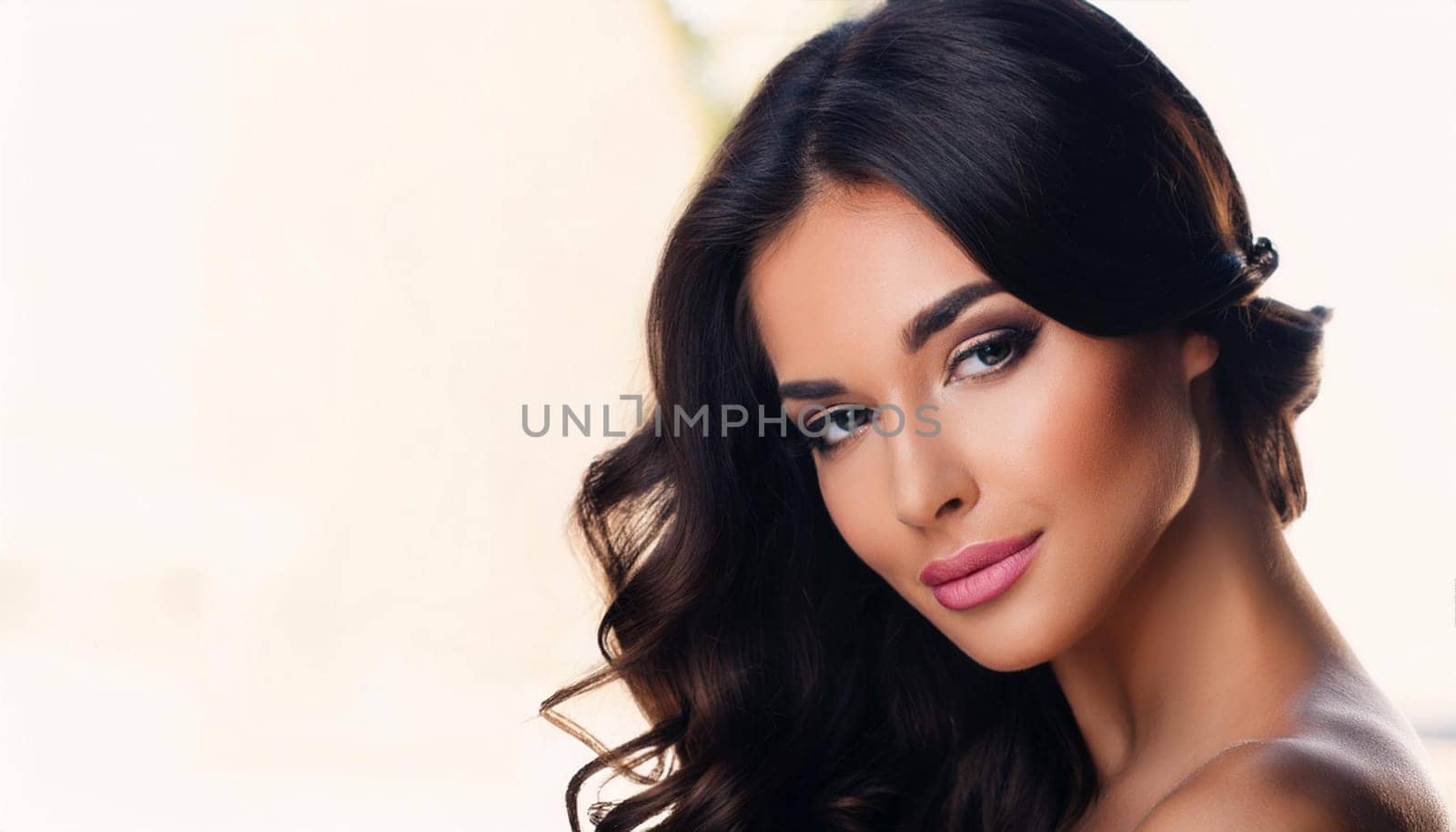 gorgeous young woman portrait, AI generated image