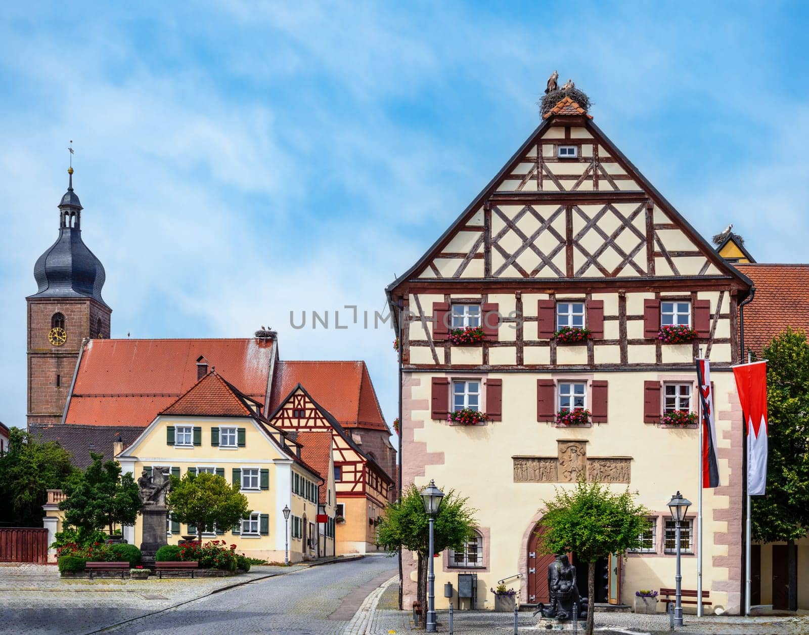 Historic old town of Merkendorf (Franconia, Germany)