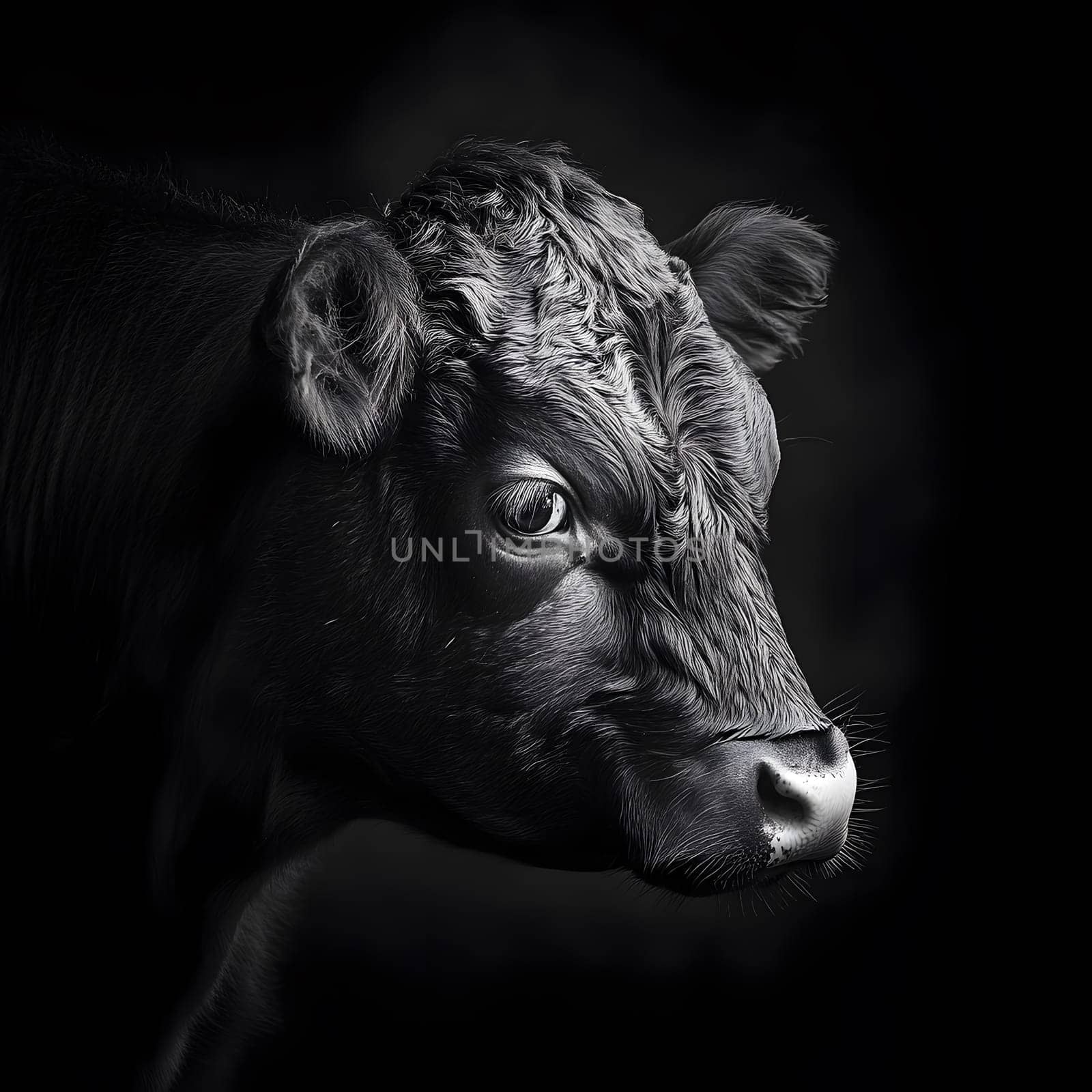 Sad Depressing Farm Cow agricultural Animal