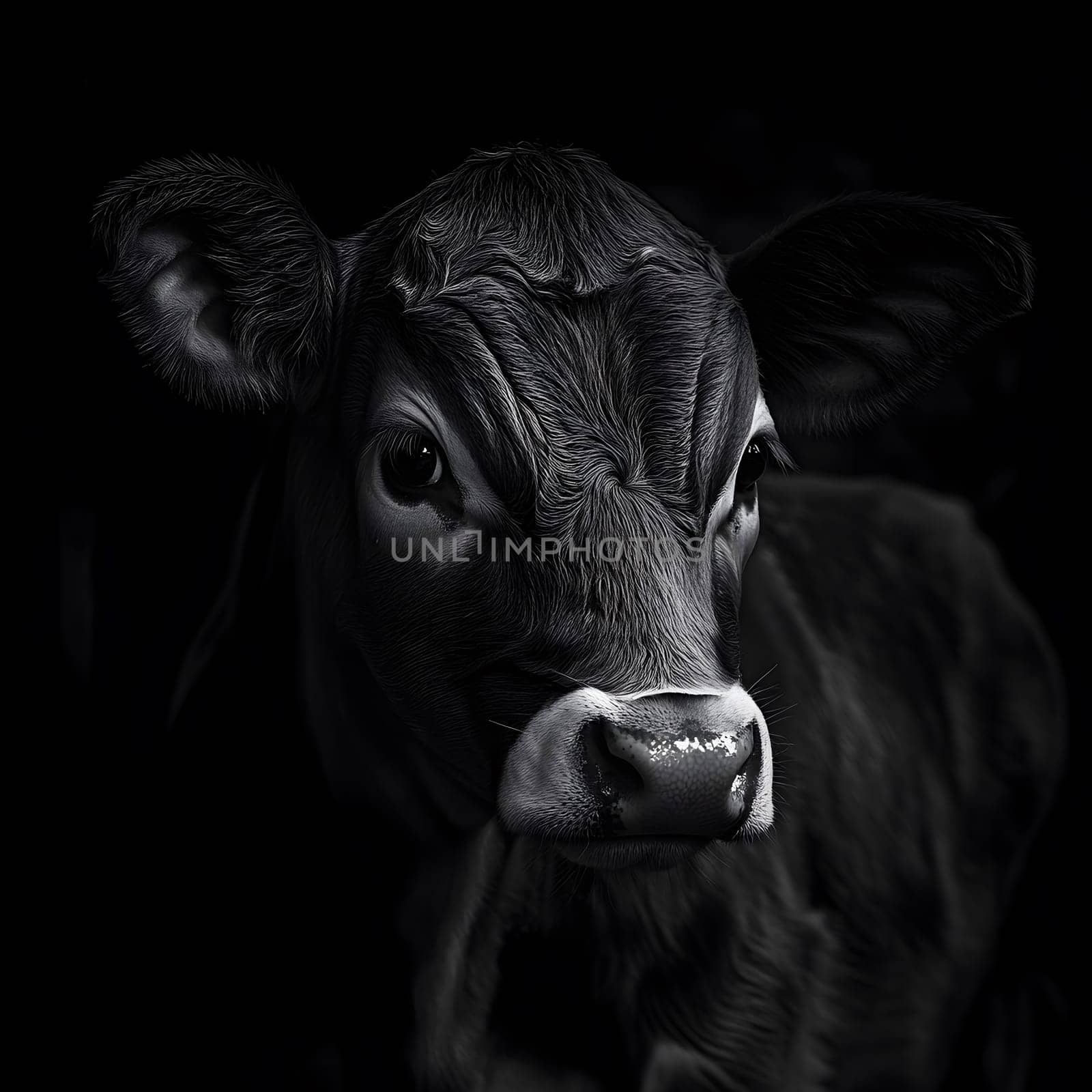 Sad Depressing Farm Cow agricultural Animal